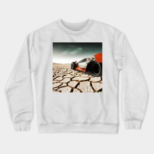 Fast car on a dry planet Crewneck Sweatshirt